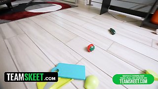 Babysitter Lulu Chu by inserting her petite asian snatch