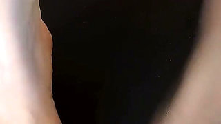 Nylon Secretary Squirts During Hard Sex and Takes a Huge Cumshot on Her Bare Feet