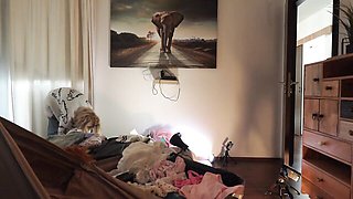 Superb Petite Blonde's blonde scene