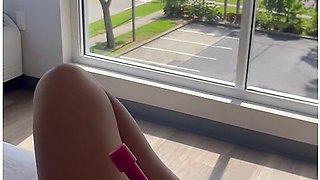 Masturbate In Front Of Public Window Hotel For Voyeur