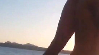 Romantic Sex at a Public Beach