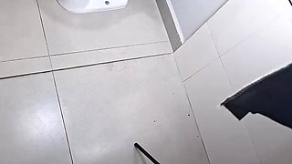 Stepsister Peeing in Bathroom with Me - Amateur Redhead Squirting