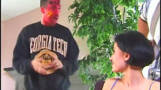 Wild college coed party with babes sucking every cock