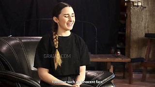 Maximilian Lomp Spanks Teen Slave Emilie's First Time BDSM Punishment Part 1