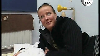 Brunette whore fingered and fucked before cum dropped on her small tits