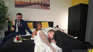 Hot bride Vicky Menage rides her man Stanley Johnson’s cock hard