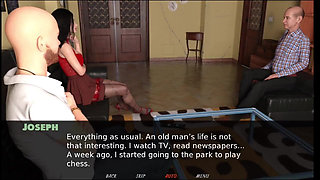 Exciting games #3 Nicole gave Steven a handjob outside...Steven fucked Nicole on the roof.