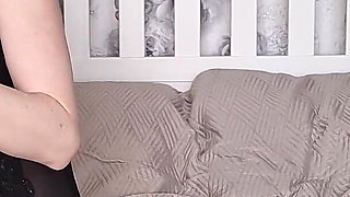 Smoking Slut Loves a Dildo in Her Ass