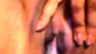 Filipina Amateur Shaves and Masturbates on Webcam