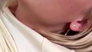 The beautiful Russian teen is a blonde who has more fun with anal