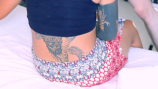 Tattoed Sexy Babe Schoolgirl Fucked in Missionary After Class