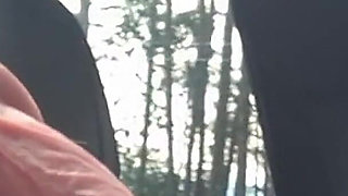 Flash Cock to a Girl in the Car!