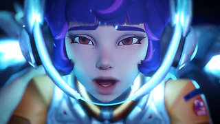 Space Girl Is Pinning You to the Wall!