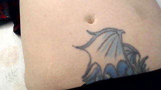 Oiled belly button play