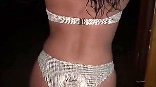 Poolside Shiny Bikini Tease - Bouncy Boobs and Booty on the Edge