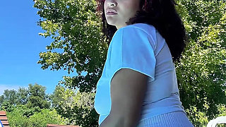Chubby Latina Big Ass Farting by the Pool Relaxed Summer Gas Vibes