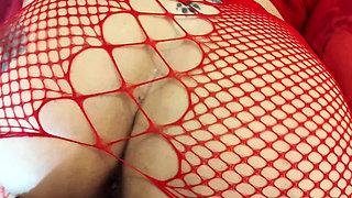 Stepmother Masturbates with Sex Doll, Stepson Spies on Her with Lust.