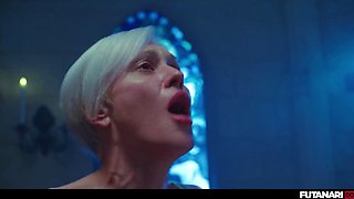 Tanya Virago Dominates Emilio Mazote with Futanari Big Tits
