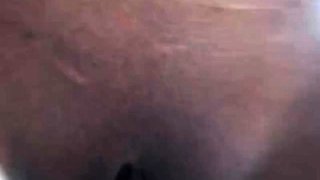 Busty curly brunette with big boobs fucks on couch