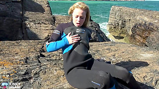 Triple Wetsuit Layer Fetish Vibrator Cum Play in Full Neoprene