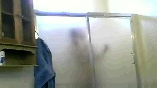 Mexican Aunt Maria spied on in the shower