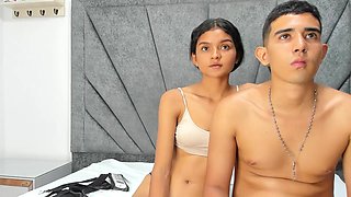 Seductive Indian beauty teases passionately in sensual lingerie play