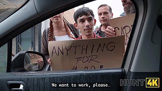 Hunt4k. red haired beauty displayed her pussy and then this happened...