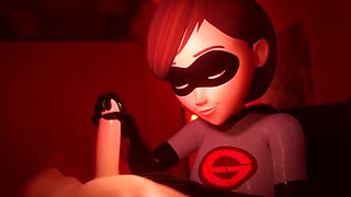 POV Handjob with Mrs Incredible in New Costume - Voiced JOI Fap Instruction