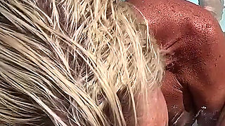 Super Hot MILF Tatiana Steele Gives Ian a POV BJ in the Pool