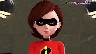 TiffanyWarmer as Helen Parr Gives Hot Blowjob - Uncensored Hentai 3D Sex