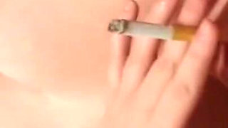 Smoking teen masturbation