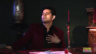 To Help Her Favorite Medieval Writer Busty MILF Dresses Like