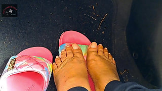Sunday Solesday with Mz Jersey Getting Mature Big Meaty Size 8.5 Feet