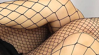 Venus and Yessika in a Fishnet Foot Worship Session!