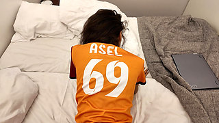 Turkish Stepsister Football Fan Loves to Fuck in Jersey of Galatasaray