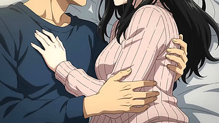 Stepsister catches stepbrother watching her change and invite him to watch complete