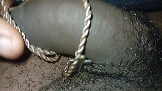 Rusted chain on dick