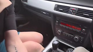 Hot amateur sex with a horny MILF that asked me for a drive!