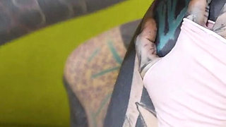 Threesome Anal Only Alternative Dreadlocks Girl Double Anal, Prolapse, Gape