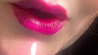 Smoking Hot Pink Seductive Lips & Slow Motion Vapor Bliss