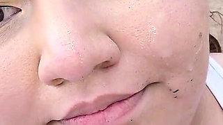 (censored/cut - No People Around) I Love Walking Around in Public with Cum on My Face and Showing off My Huge Ass