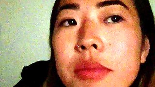 Small titted babe toys her pussy on webcam