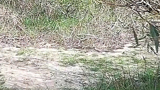 Granny Looks for a Lover Nacked in the Woods