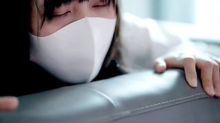 Sensual doggy sex with cute Japanese girl in school uniform