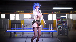 Office Lady Uniform; Pencil Skirt; Lace Thong; Secretary