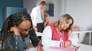 Blond teacher: Blowjob, Doggy  Missonary Porn