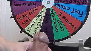 She Inserts a 30cm Probe All the Way Into His Meaty Cock. Playing BDSM Roulette.