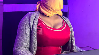 big tits cross dresser shiny silk tight suit