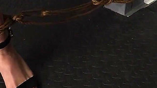 Stretched and Desperate Slave Mila Is Pulled Into Different Directions as She's Suffering Orgasm Denial and Torment in Predicam