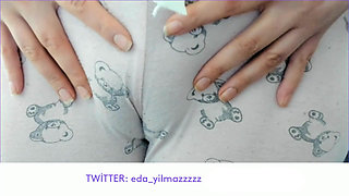 CAMELTOE- MASTURBATE WITH PAJAMA- RUBBING PUSSY WITH PAJAMA